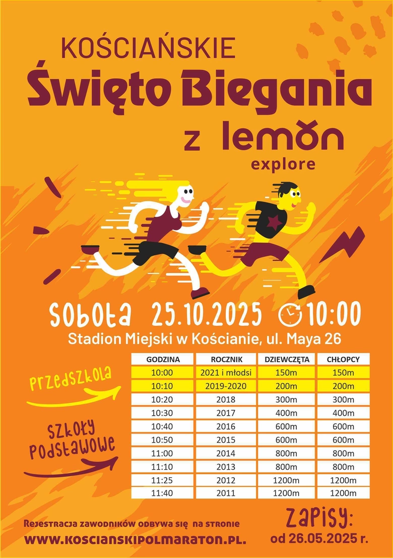  Kościańskie Święto Biegania dla dzieci i młodzieży